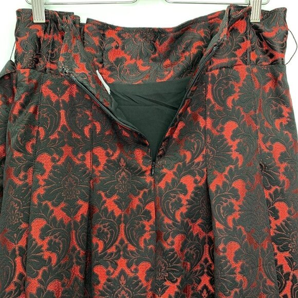 New York & Co Midi Skirt Size 8 Floral Jacquard Midi Party Wedding - Picture 8 of 12